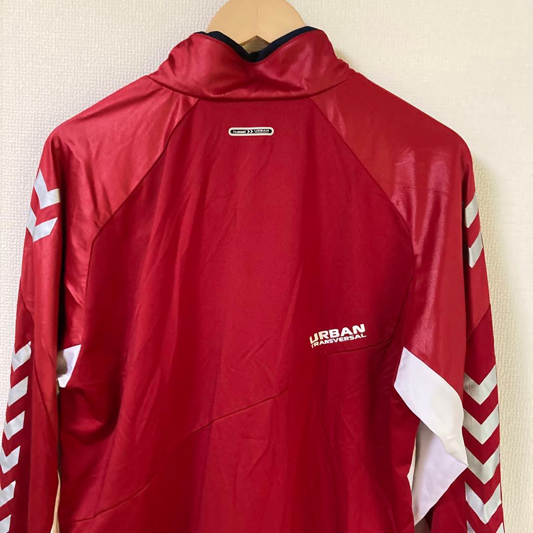 hummel ウォームアップジャケット 赤/白