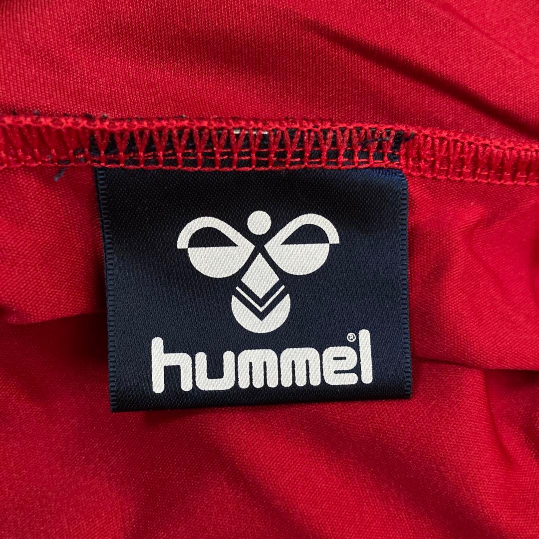 hummel ウォームアップジャケット 赤/白