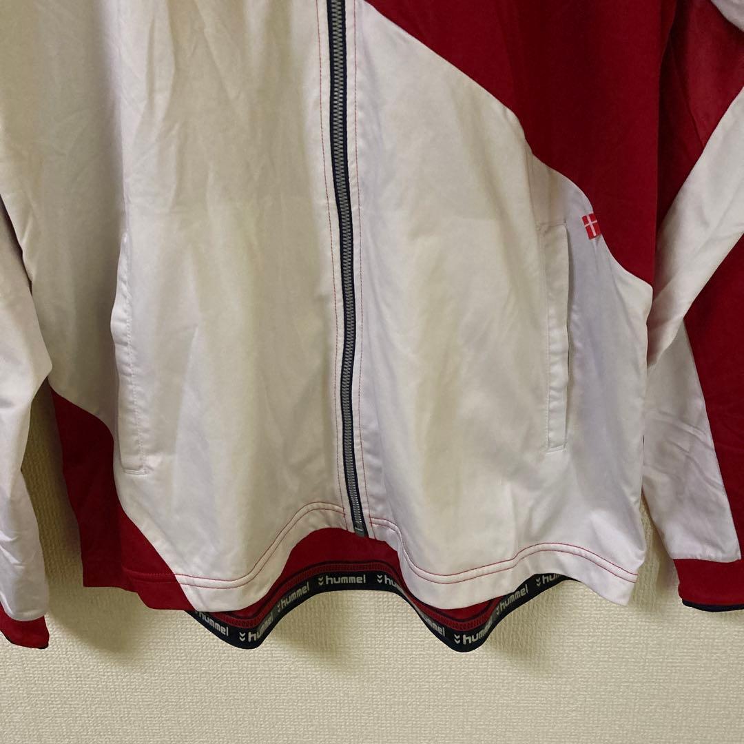 hummel ウォームアップジャケット 赤/白