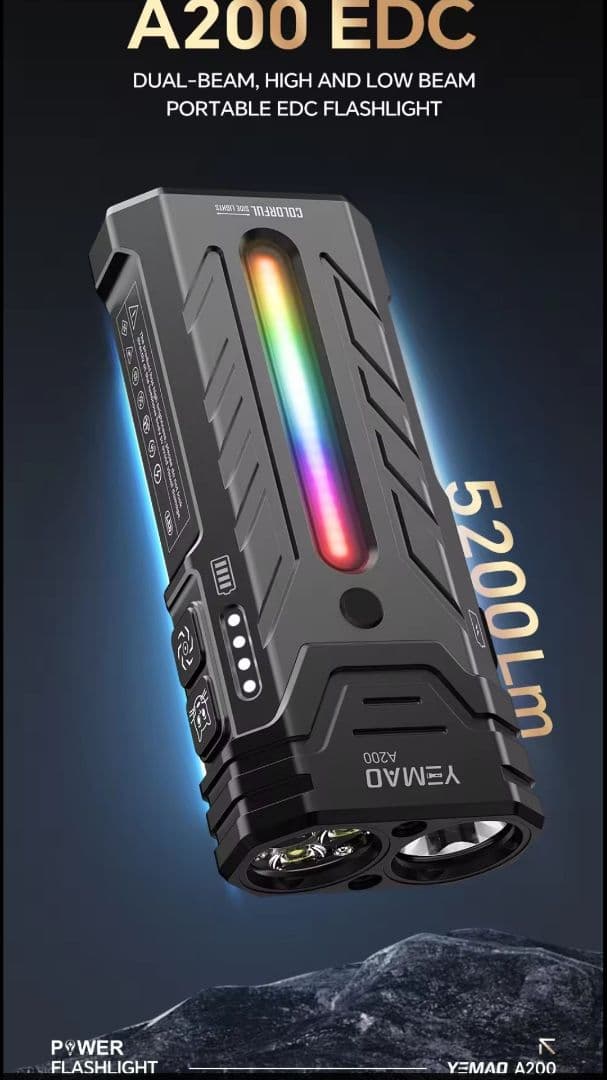 YEMAO A200/最大5200lm/LOOP GEAR と同じ様なライトです