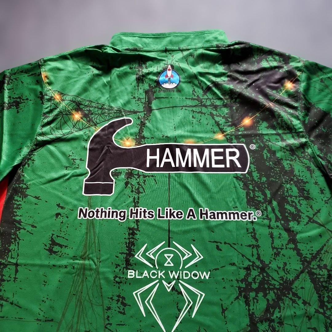 日本未発売✨ブラックウィドー【日本サイズ4L】グリーン　大きめ　ボウリング