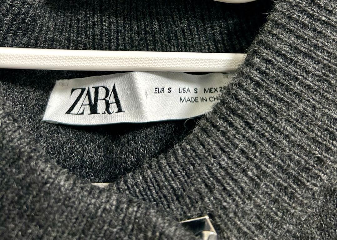 【新品】ZARA ニットケープコート