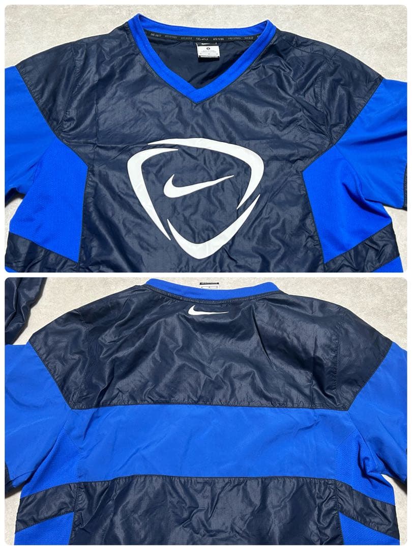 希少 00s NIKEセットアップ ピステ サッカー M ダークネイビー パンツ