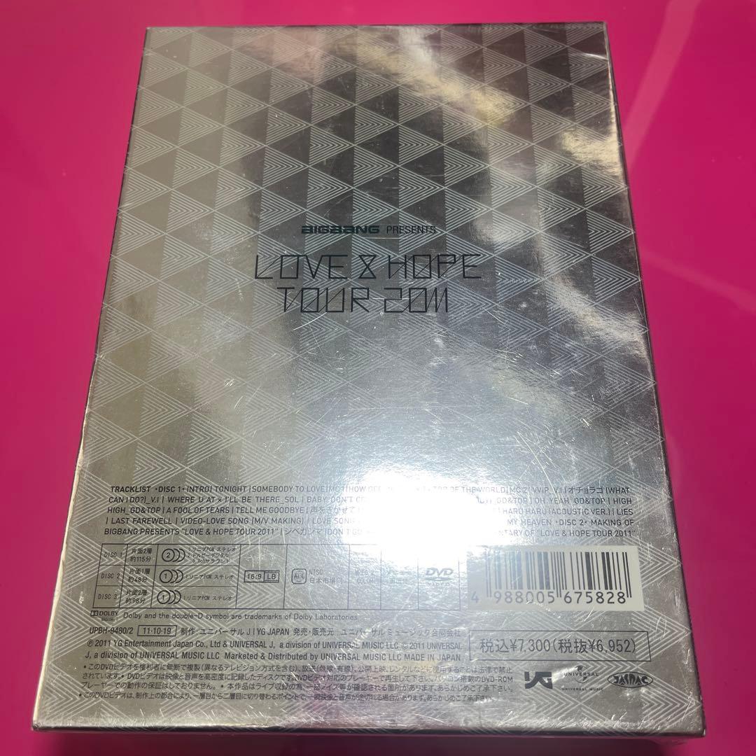 BIGBANG LOVE & HOPE TOUR 2011 DVD 新品未開封品