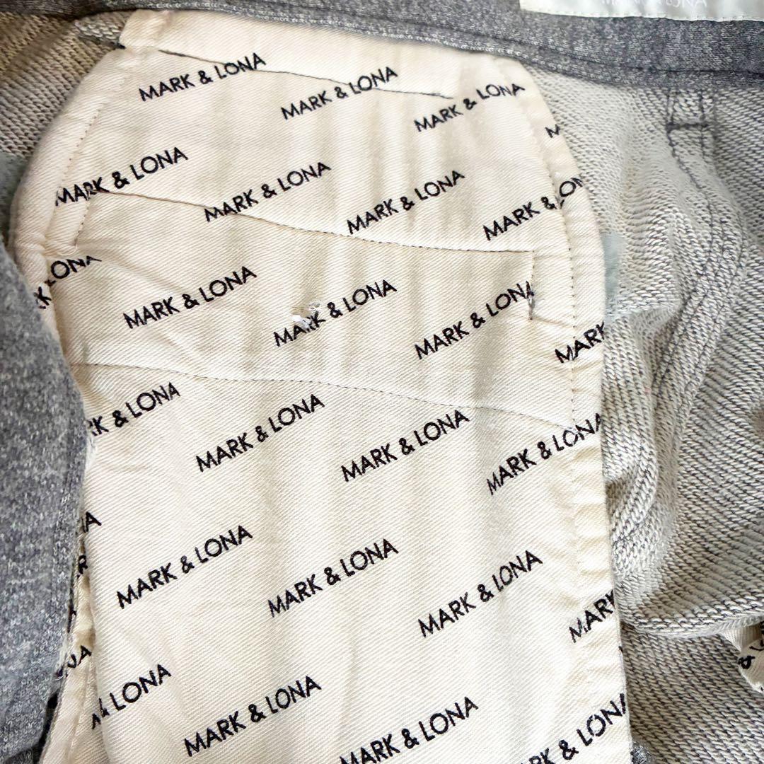 MARK&LONA ロゴプレート／ロゴプリント ゴルフウェア カーゴパンツ
