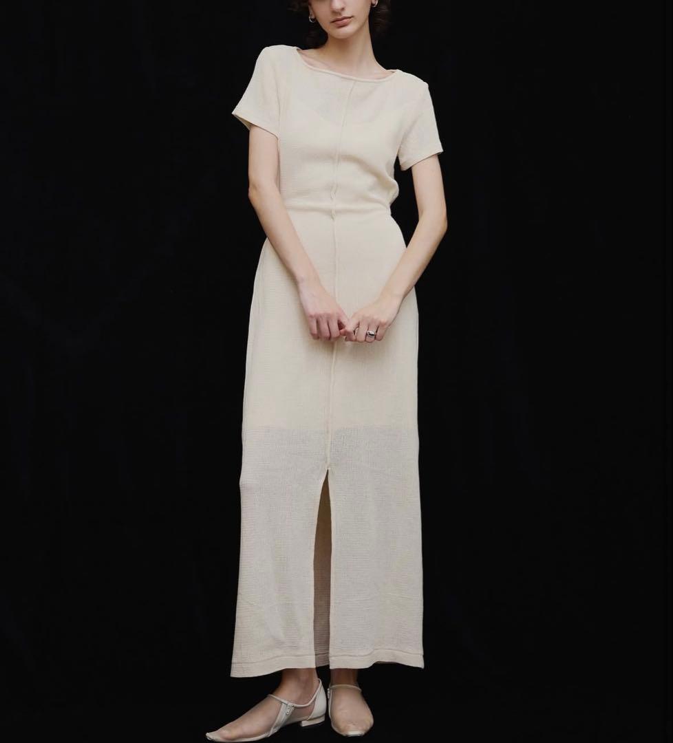 新品 2025 アメリ MEDI 2WAY COTTON MESH DRESS