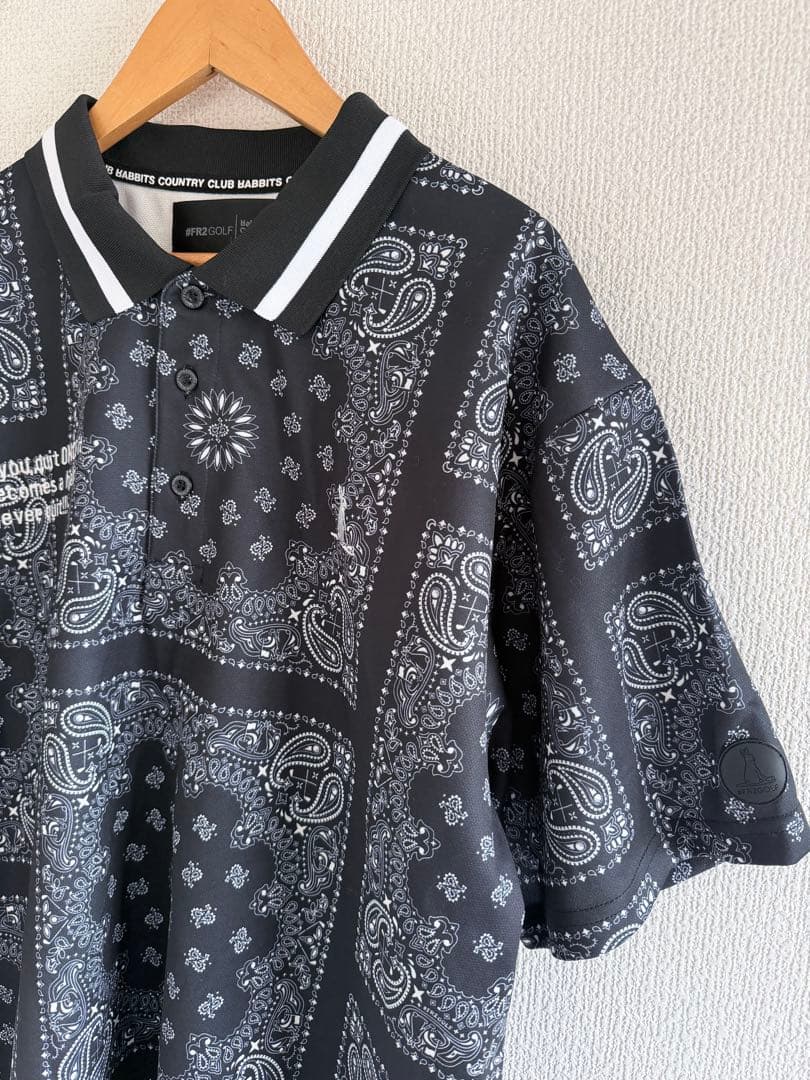 #FR2golf ペイズリー ポロシャツ　サイズL 店舗限定　FR2 ゴルフ