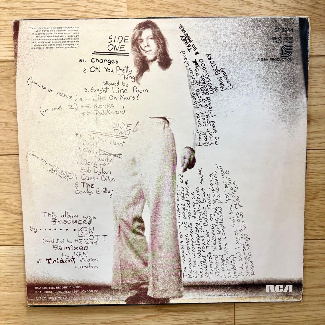 サ*ン様 【極レア】David Bowie/Hunky Dory UKオリジ初回
