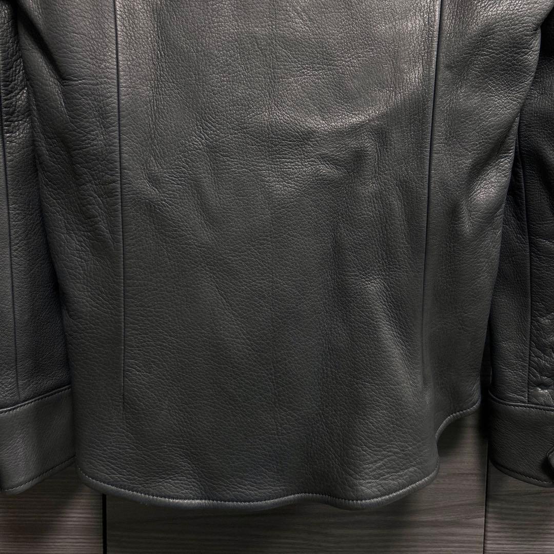 バセラ Basella レザージャケット ディアスキン 鹿革 本革 ブラック L
