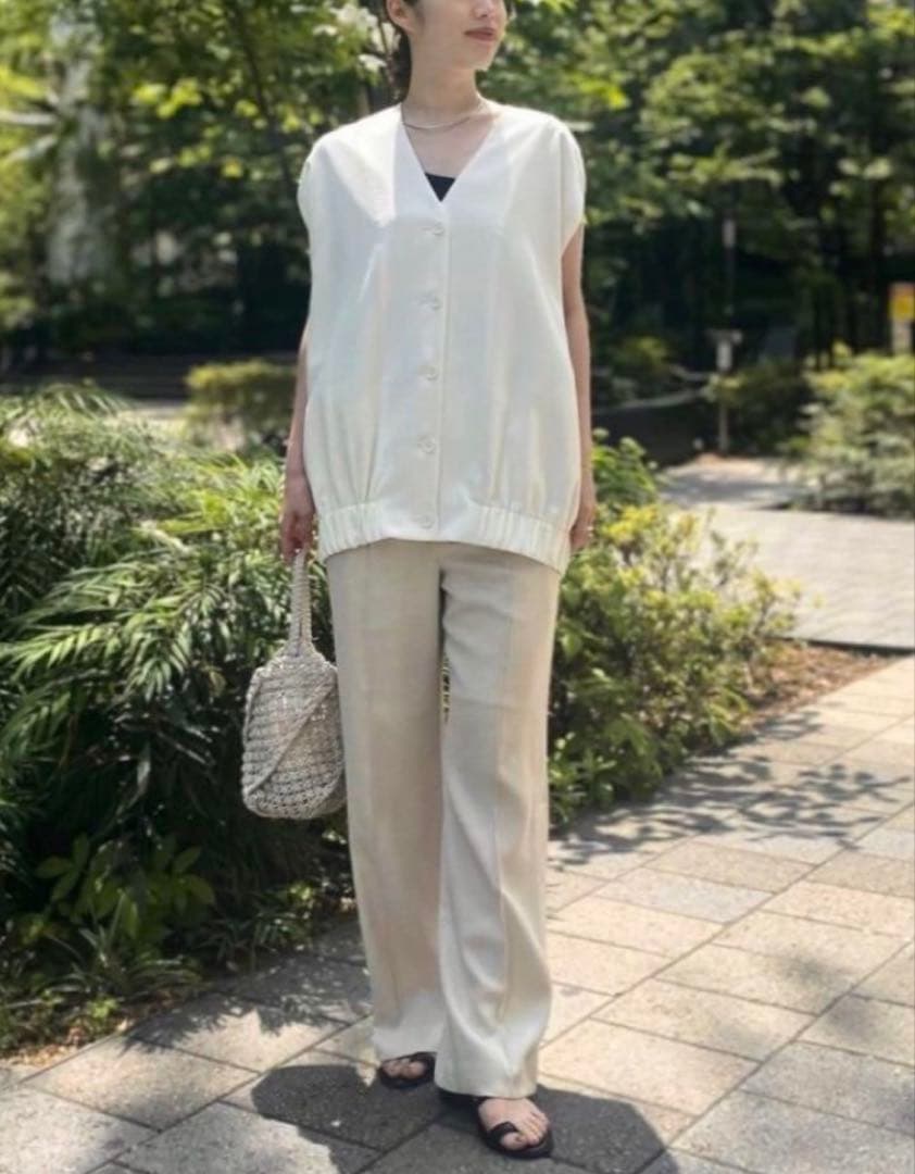 STUNNING LUREスタニングルアー /ジレライクギャザーシャツ S 黒