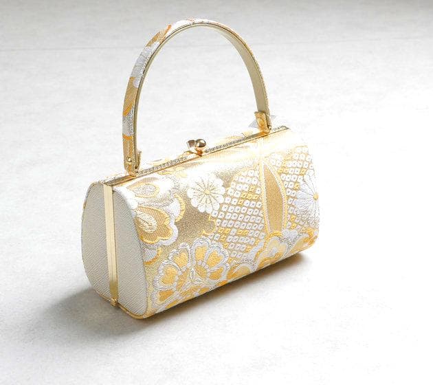 【新品】草履バッグセット　金彩織の古典柄 草履:24cm　03978