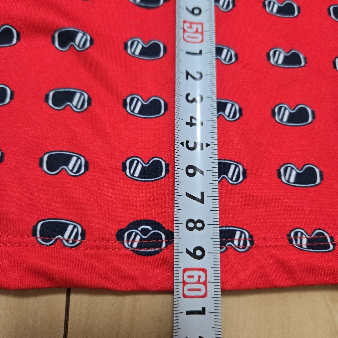 ゴルフウェア【アンパスィ】and per se アイウェア柄 レッドシャツ