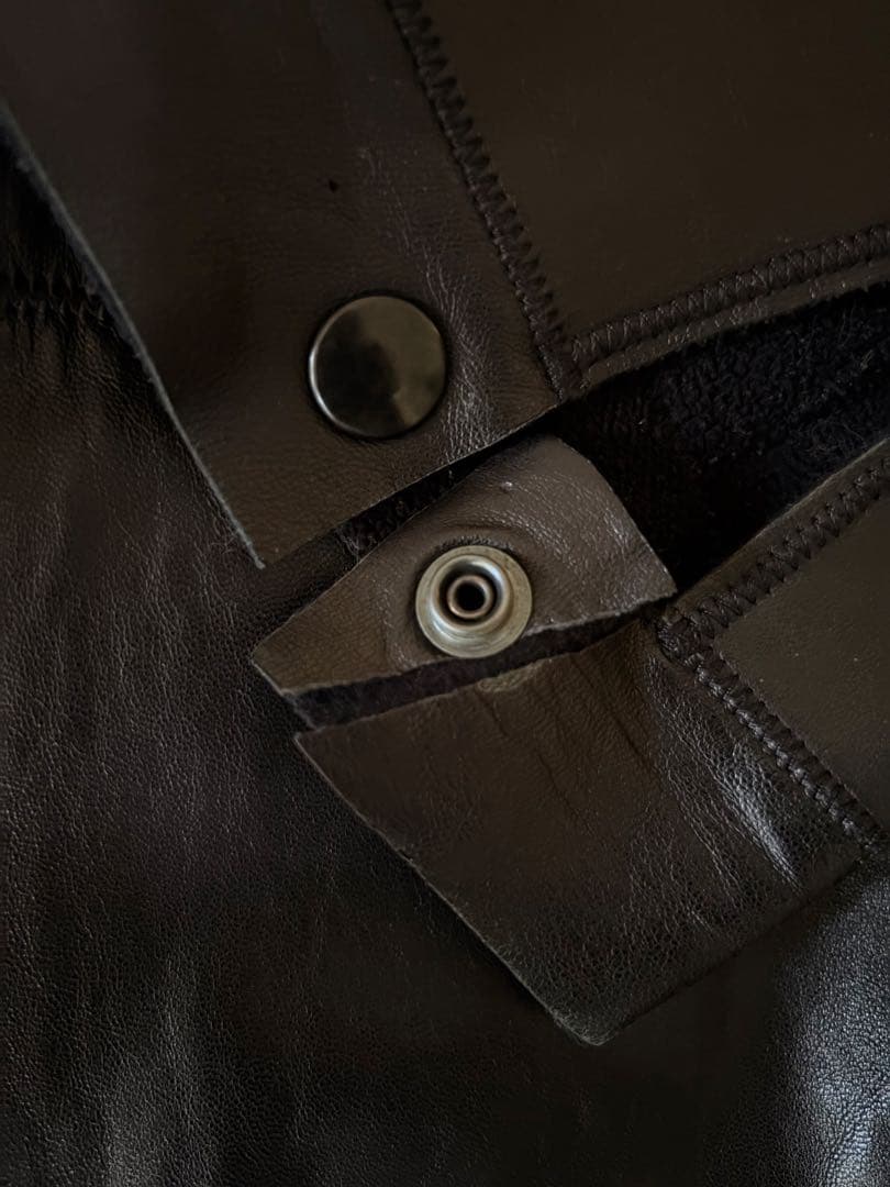 や*車様 【古着】ジャンク！アルマーニソフトラムレザージャケット