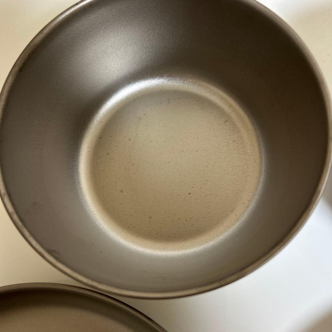 【廃盤未使用】スノーピーク　トレックチタン プレート ボウル セット　4個セット