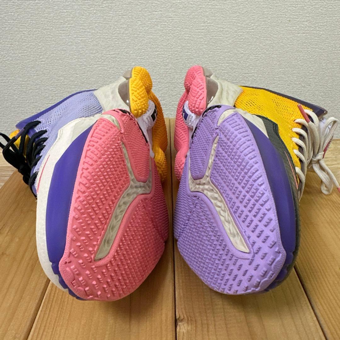 【美品】NIKE Lebron 19 Low LA Yellow/Purple