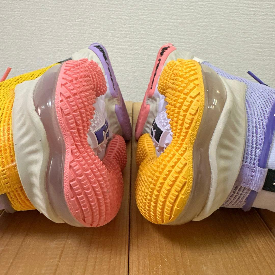 【美品】NIKE Lebron 19 Low LA Yellow/Purple