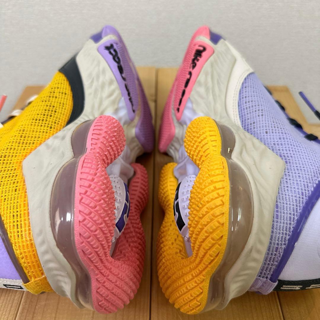 【美品】NIKE Lebron 19 Low LA Yellow/Purple