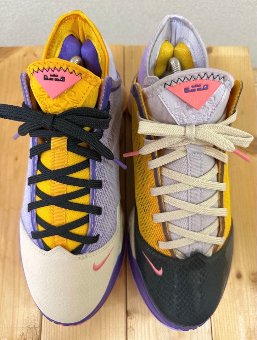 【美品】NIKE Lebron 19 Low LA Yellow/Purple