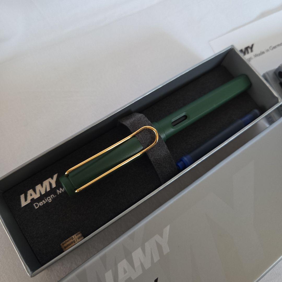 LAMY サファリ フィールドグリーン ゴールド 漢字ニブ 美品