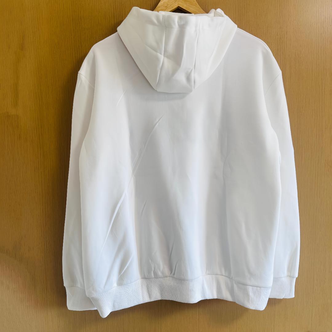 マルボンゴルフ パーカー 長袖 トレーナー メンズウェア ハーフジップ 白色 M