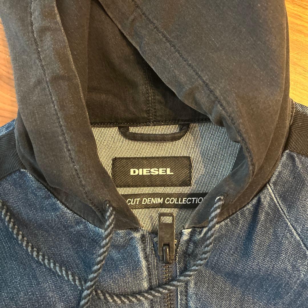 DIESEL フード付きデニムジャケット