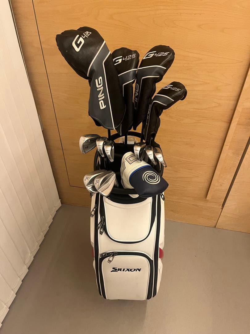 ゴルフセット バック.1w.3w.5w.4u.5-9.P.50°.56°.パター