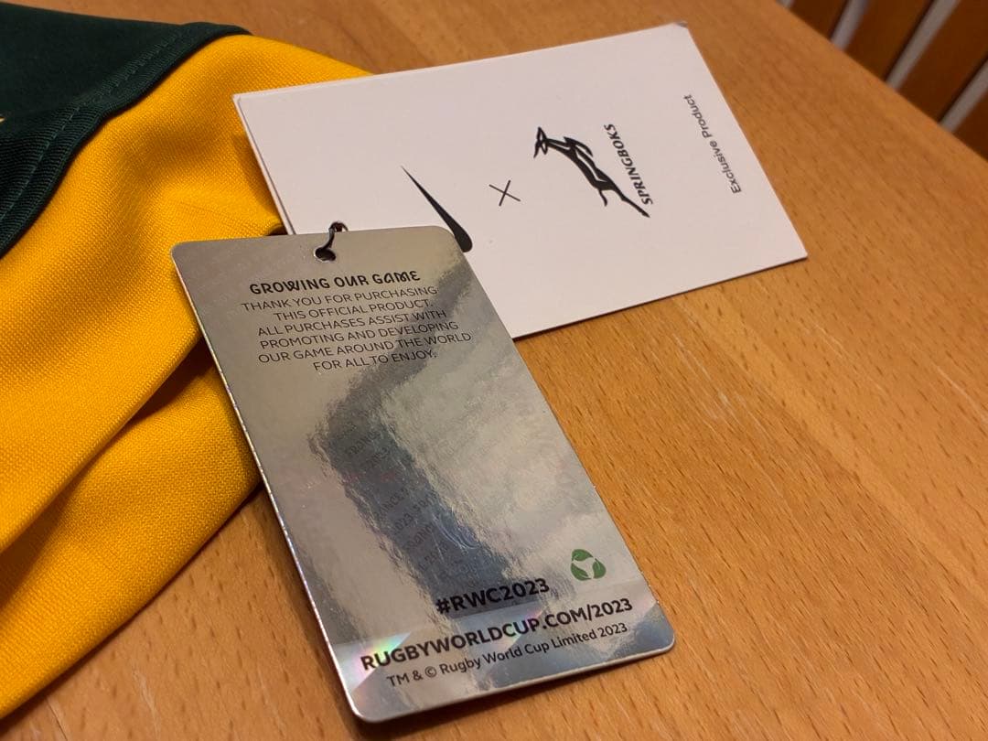 ラグビーワールドカップ 2023 南アフリカ代表 限定版 チャンピオンジャージ