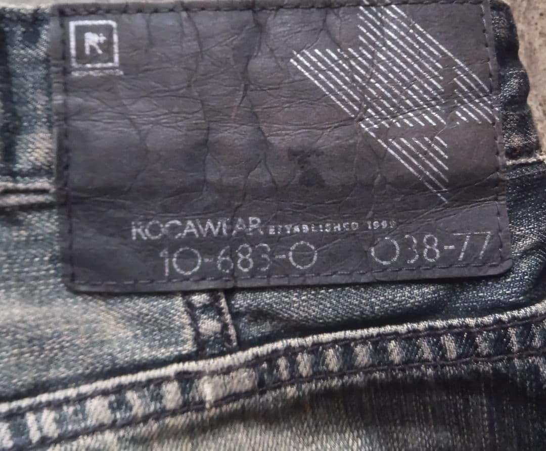 y2k 平成　ROCAWEAR ダメージ クラッシュ デニム　32