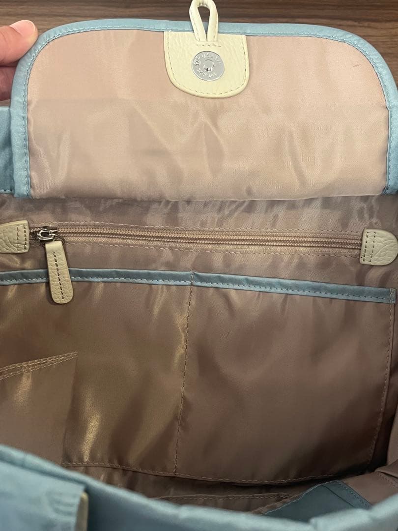 アクアブルーハワイ　ナイロンバッグ　スパンコール ブルー　ラナイトランジット