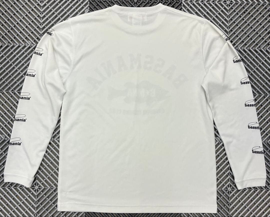 Mサイズ！ホワイト！バスマニア ドライTシャツ ロンT UV サマードライ