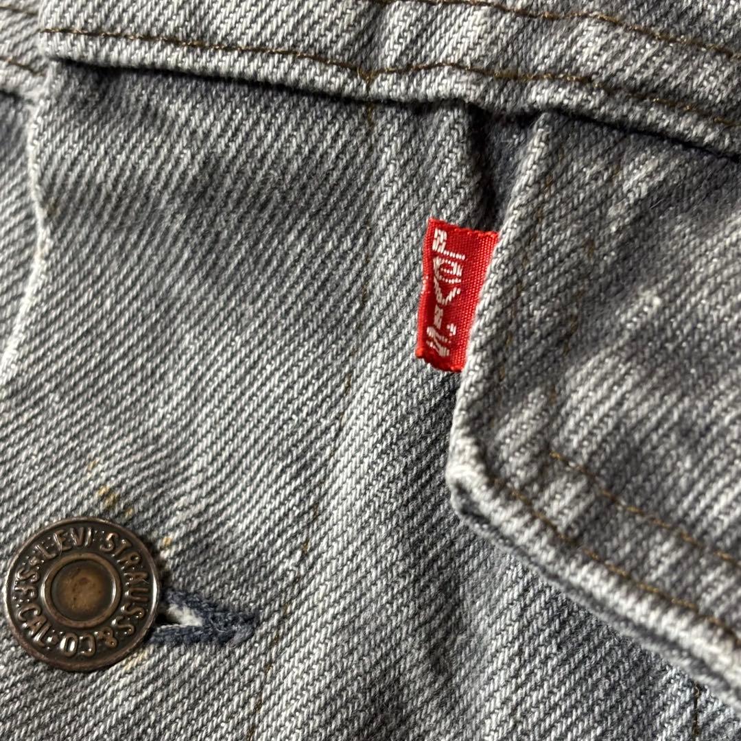 80's リーバイス 70506 サイズ 44 先染め ブラック USA製