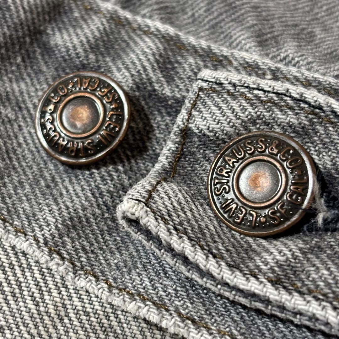 80's リーバイス 70506 サイズ 44 先染め ブラック USA製