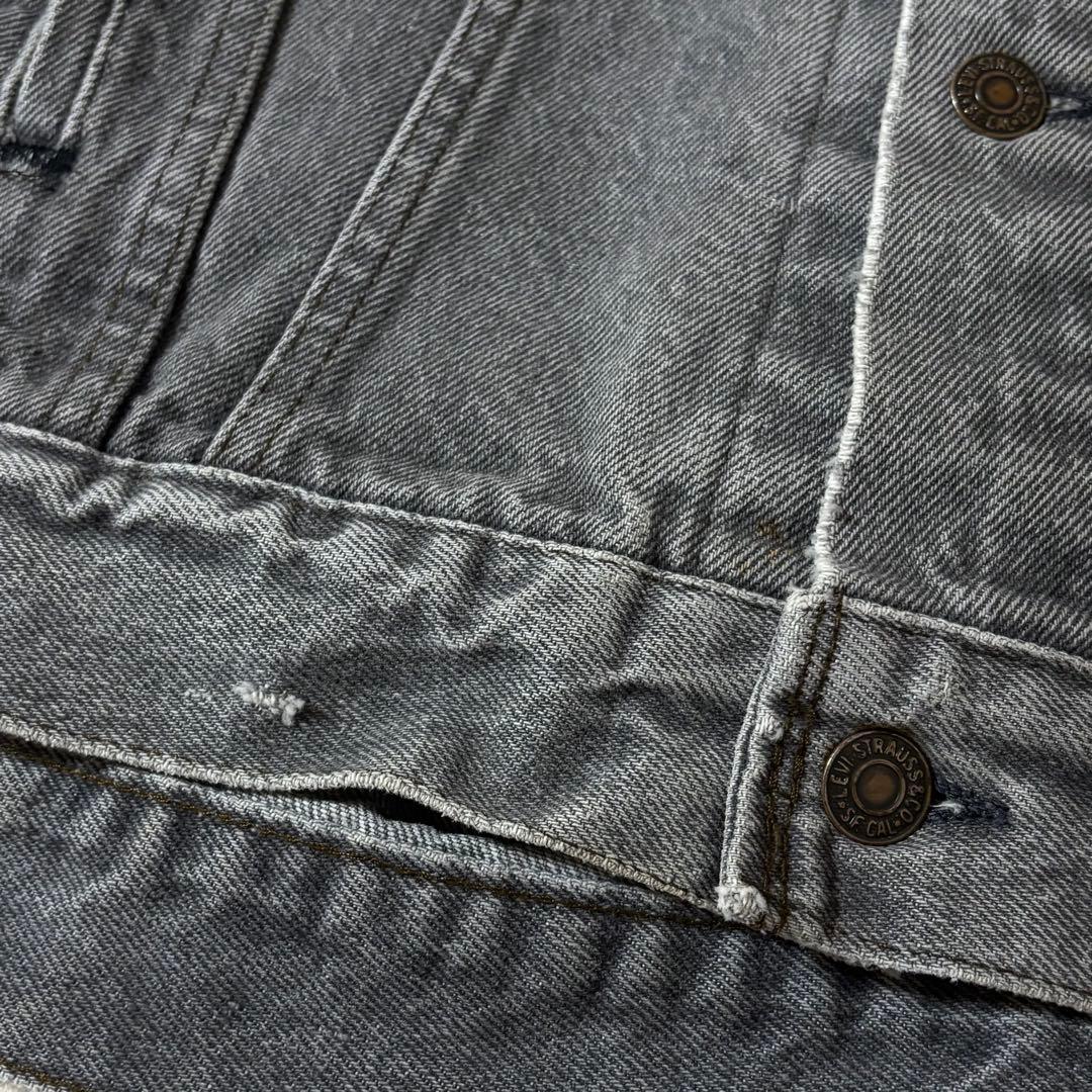 80's リーバイス 70506 サイズ 44 先染め ブラック USA製