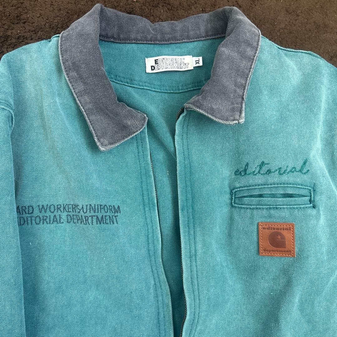 デトロイトジャケット 青 デニム風