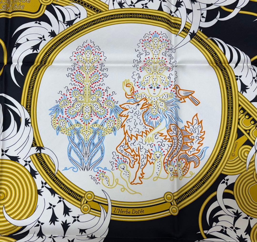 エルメス カレ90 刺繍が織りなす伝説 【未使用試着なし→正規ソルド購入】