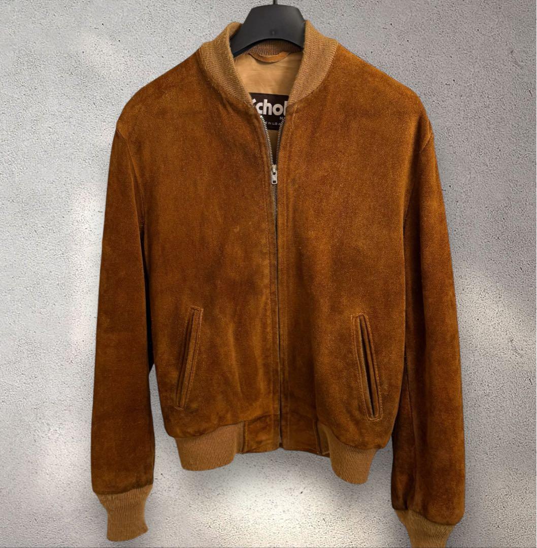 希少‼️80's Schott ショット スエードレザー ジャケット USA製 M