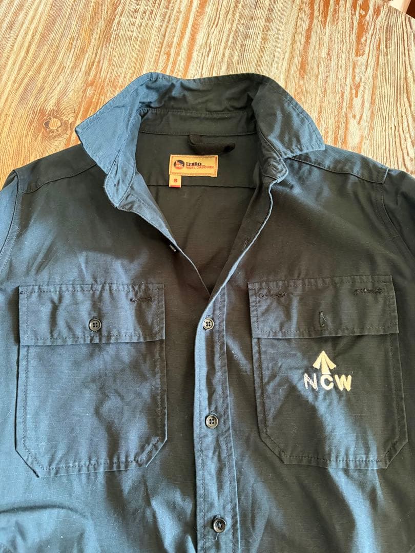 Nigel Cabourn LYBRO 黒シャツワンピース8（サンプル）