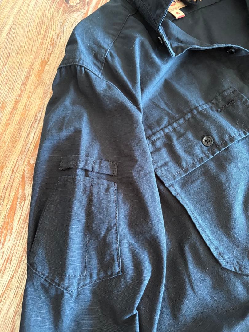 Nigel Cabourn LYBRO 黒シャツワンピース8（サンプル）