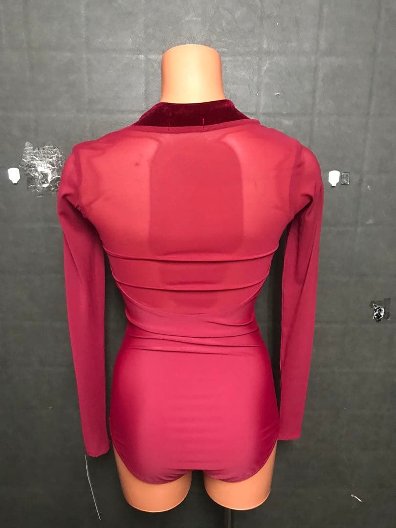 【TID】ボルドーレオタード1255