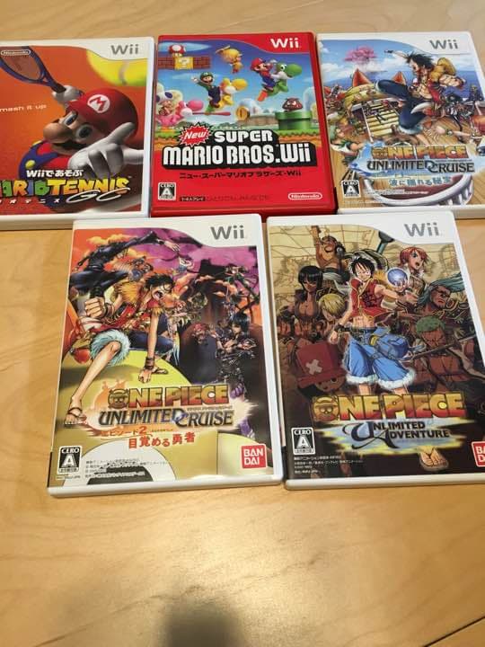 ニンテンドー 任天堂 Wii ウィー 本体 ソフト5本セット