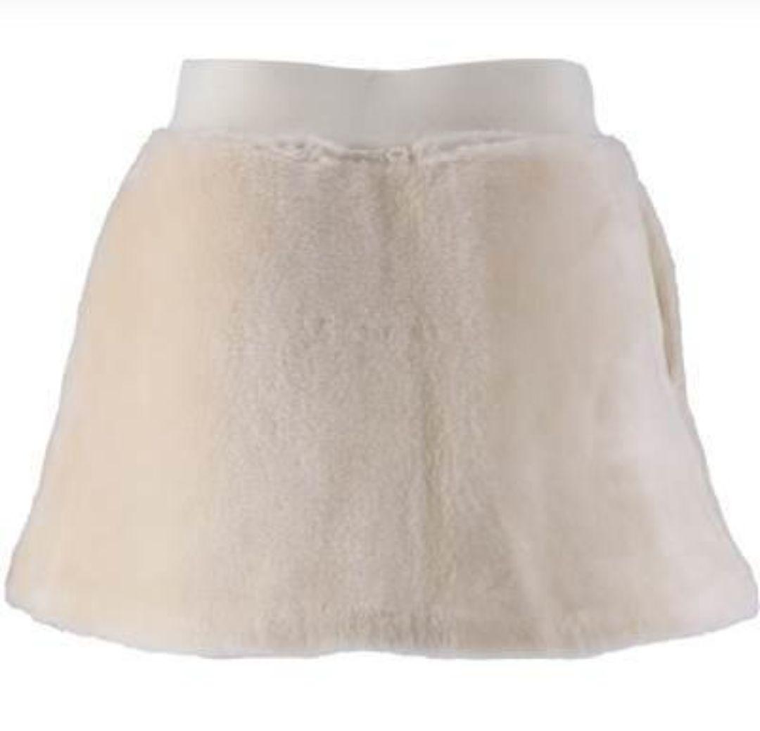 FILA フェイクファール ボア スコート Lサイズ