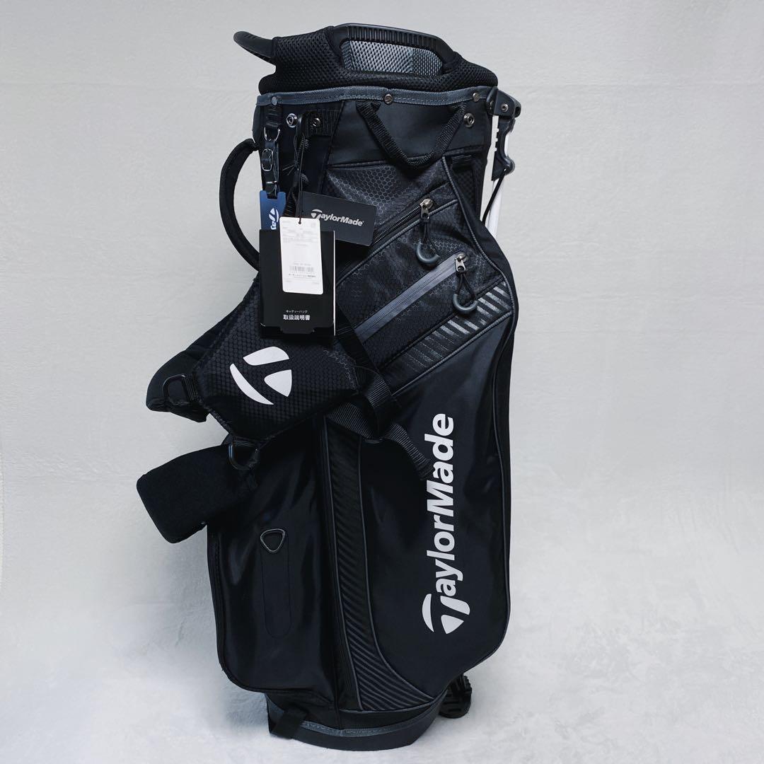 美品　TaylorMade　スタンド付キャディバッグ　9.5型　タグ付　ブラック