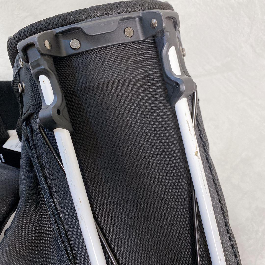 美品　TaylorMade　スタンド付キャディバッグ　9.5型　タグ付　ブラック
