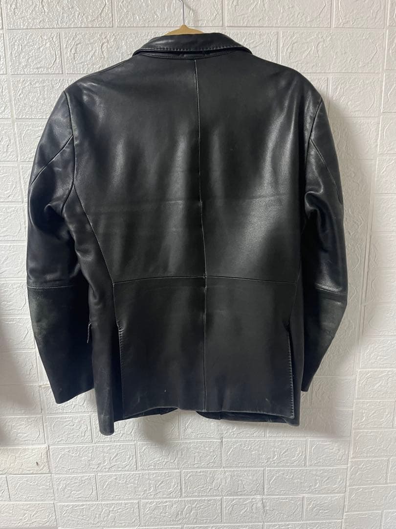 Burberry レザージャケット 黒　メンズMサイズ ジーパンにあいます！