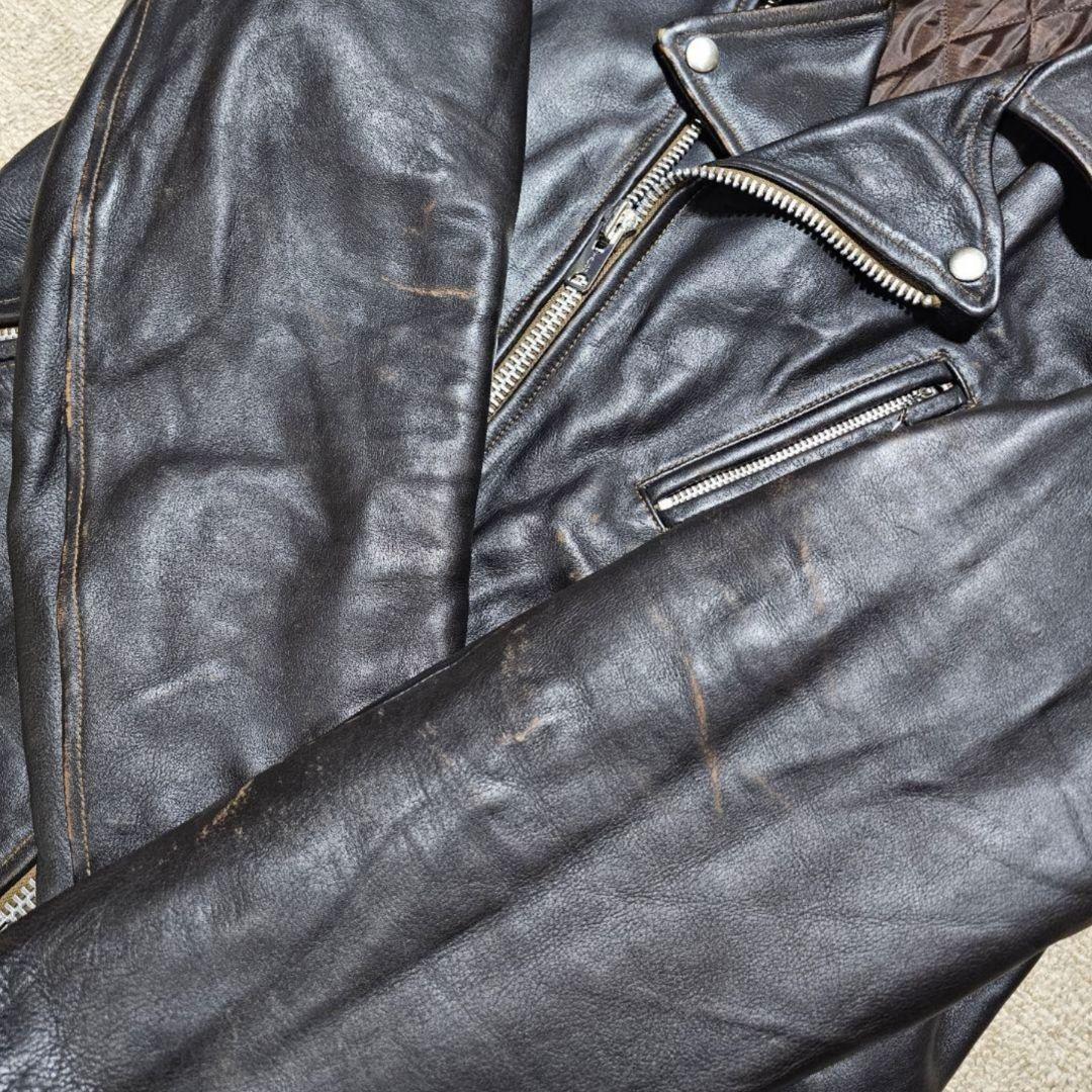 希少！HUMAN MADE ヒューマンメイド エイジング加工ダブルライダース L