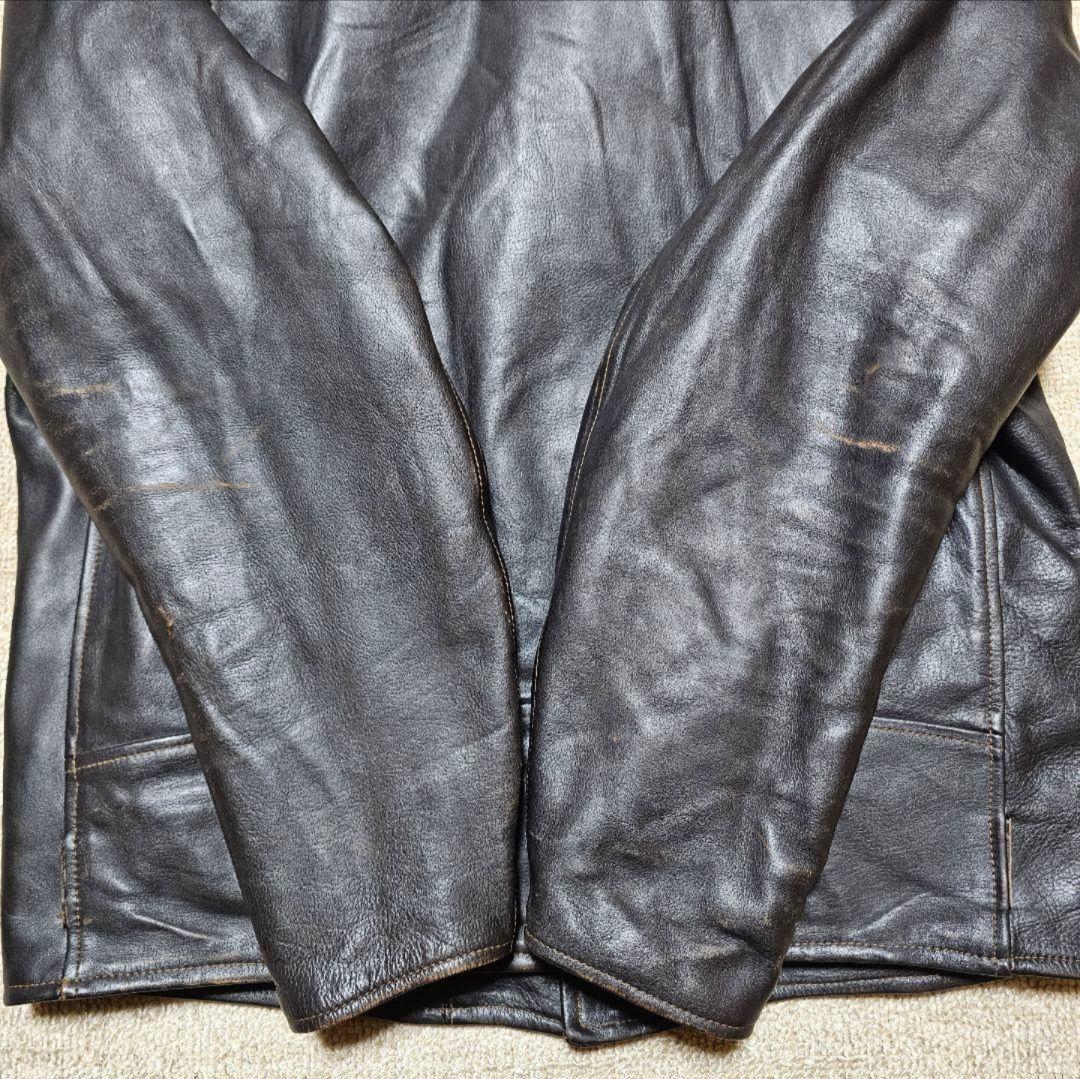 希少！HUMAN MADE ヒューマンメイド エイジング加工ダブルライダース L