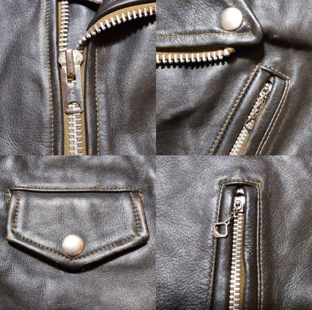 希少！HUMAN MADE ヒューマンメイド エイジング加工ダブルライダース L