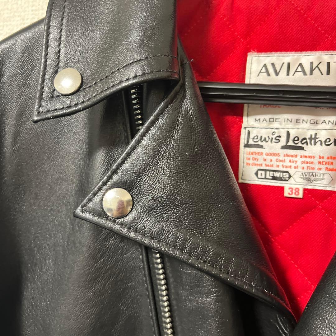 Lewis Leathers ルイスレザー ブラック　ライトニング　シープ 38