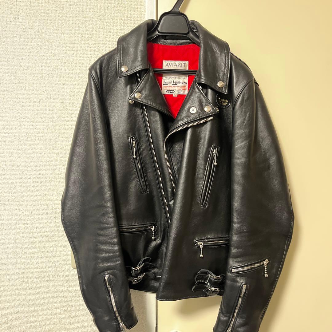 Lewis Leathers ルイスレザー ブラック　ライトニング　シープ 38