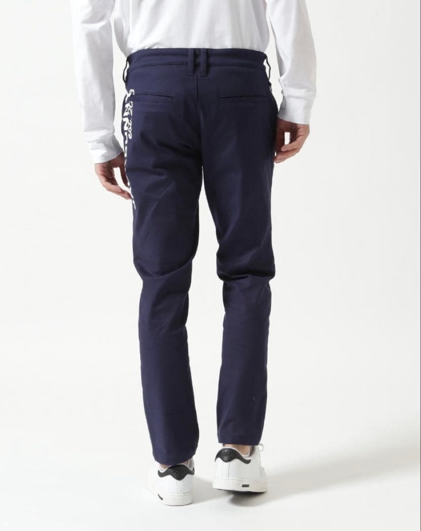 新品 パーリーゲイツ ジャックバニー ストレッチツイルロングパンツ(5)L/紺